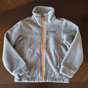 Boys Spring Jacket Size XXS Columbia Light Gray Fleece
